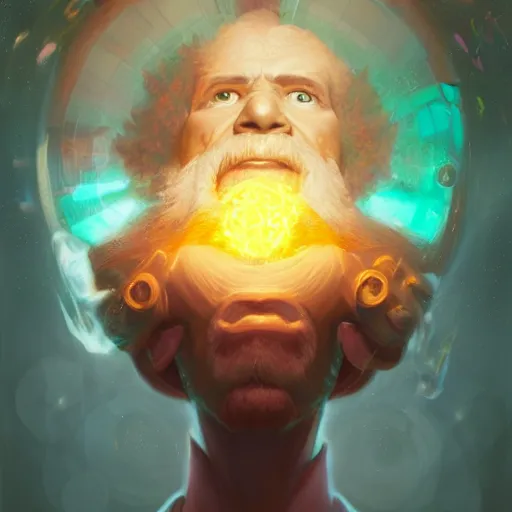 Image similar to dmt machine bob ross, hyperspace, huggy wuggy from poppy playtime video game, fullbody, ultra high detailed, oil painting, greg rutkowski, charlie bowater, yuumei, yanjun cheng, unreal 5, daz, hyperrealistic, octane render, rpg portrait, dynamic lighting, fantasy art, beautiful face