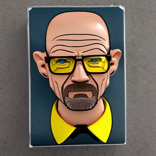 Prompt: walter white murdering werner heisenberg, stop motion vinyl action figure, plastic, toy, butcher billy style