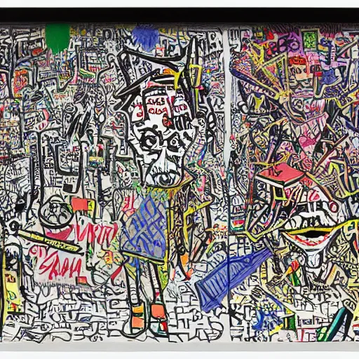 Image similar to jack the ripper, symmetrical, by andy warhol, tyler edlin, yoshitaka amano, liu wei, anselm kiefer, keith harring, joongwon charles jeong