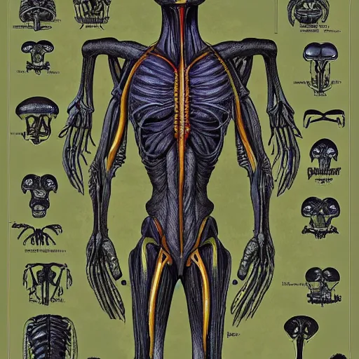 alien anatomy Book, detailed, diagrams, high | Stable Diffusion | OpenArt