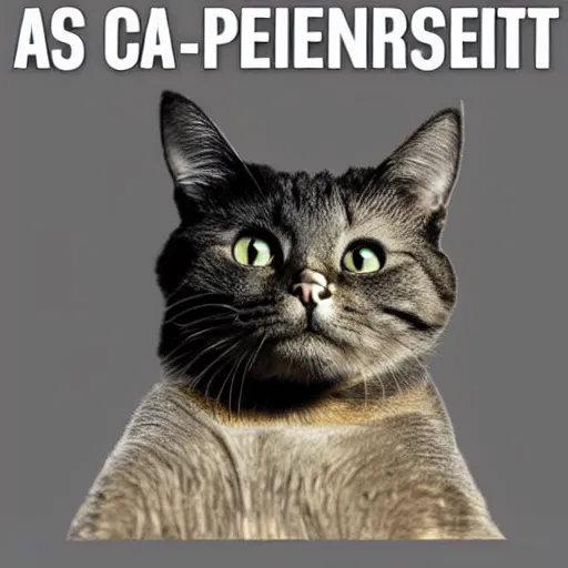 Prompt: cat is our persident