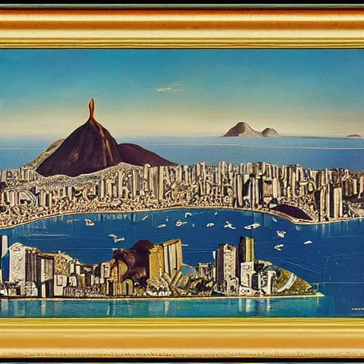 Prompt: rio de janeiro by salvador dali