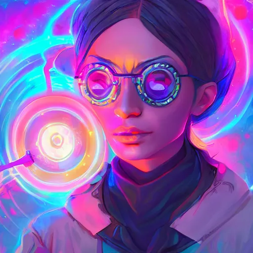 Image similar to skill magic geek inside matrix deepdream radiating a glowing aura stuff loot legends stylized digital illustration video game icon artstation lois van baarle, ilya kuvshinov, rossdraws,