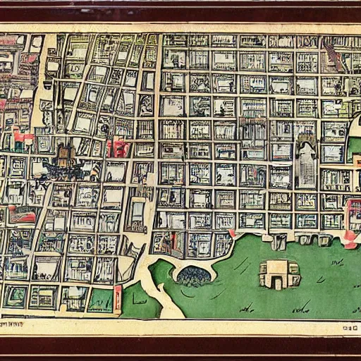 Image similar to map from the 1 5 0 0 s of jerry seinfeld's apartment