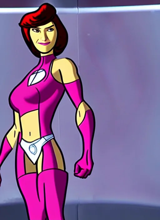 Image similar to The Transformer Arcee as Helen Parr in Paciric Rim