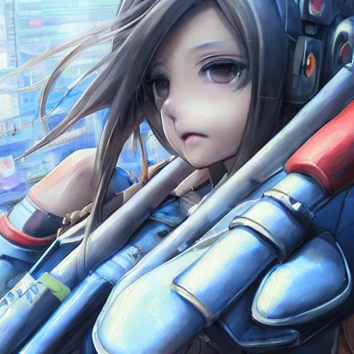 Image similar to dynamic composition, motion, ultra-detailed, incredibly detailed, a lot of details, amazing fine details and brush strokes, colorful and grayish palette, smooth, HD semirealistic anime CG concept art digital painting, watercolor oil painting of Clean and detailed post-cyberpunk sci-fi close-up schoolgirl in asian city in style of cytus and deemo, blue flame, relaxing, calm and mysterious vibes,, by a Chinese artist at ArtStation, by Huang Guangjian, Fenghua Zhong, Ruan Jia, Xin Jin and Wei Chang. Realistic artwork of a Chinese videogame, gradients, gentle an harmonic grayish colors. set in half-life 2, Matrix, GITS, Blade Runner, Neotokyo Source, Syndicate(2012), dynamic composition, beautiful with eerie vibes, very inspirational, very stylish, with gradients, surrealistic, dystopia, postapocalyptic vibes, depth of field, mist, rich cinematic atmosphere, perfect digital art, mystical journey in strange world