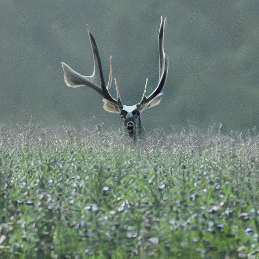 Image similar to the hidden forces can't help but hint that aberrant patterning, unfurling wickedly in the mist, gives us a fledgling hope of downy feathers, antlered feathers, and the nearest exit may be behind you. a gardenly flight to the stars in BROAD DAYLIGHT