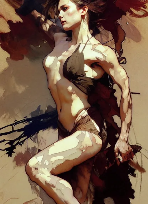 Image similar to beautiful neutral earth toned palette knife painting artwork by yoji shinkawa jeremy mann, dancer, charlie bowater and magali villeneuve and alphonse mucha, gaston bussiere, craig mullins, j. c. leyendecker, by artgerm