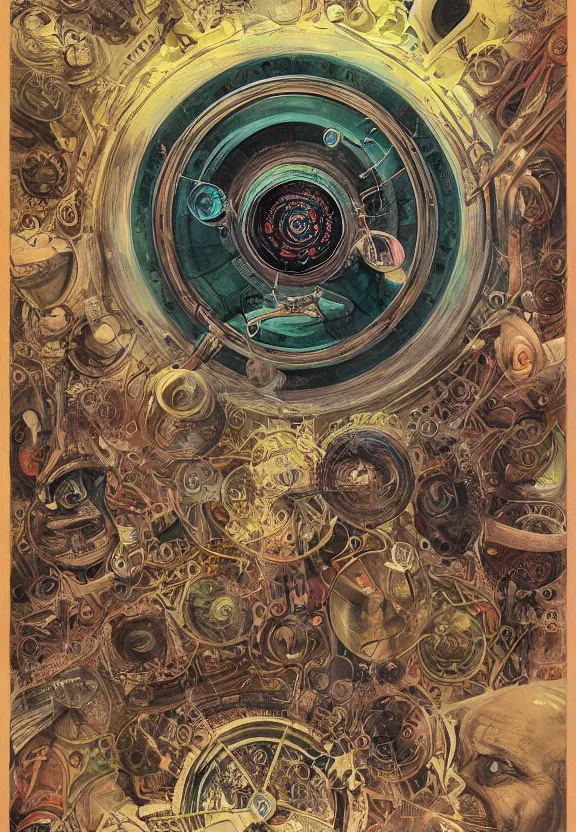 Image similar to simplicity, elegance, colorful medical equipment, cameras, radiating, mandala, minimalist environment, by ryan stegman and hr giger and esao andrews and maria sibylla merian eugene delacroix, gustave dore, thomas moran, the movie the thing, modern art, graffiti, saturated, in the style of bill sienkiewicz