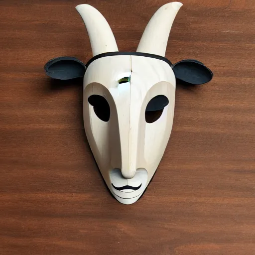 Image similar to lamb cult wooden mask