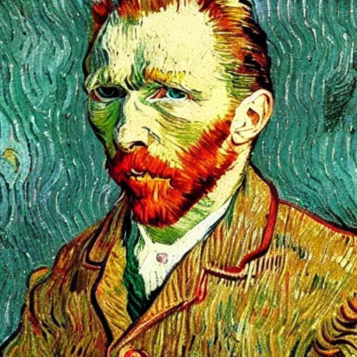 Prompt: Realistic photo of Van Gogh