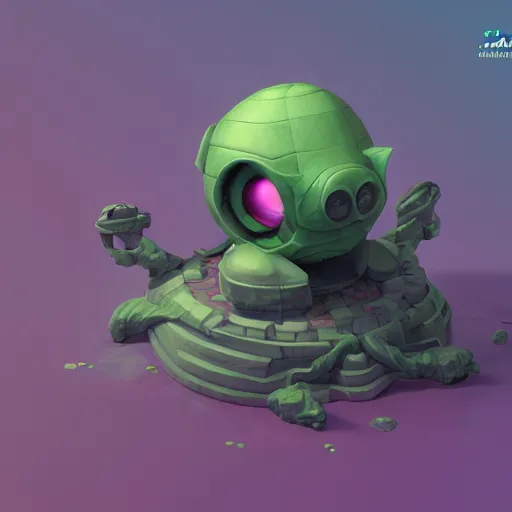 Image similar to Isometric 3D Fantasy Cute and adorable alien piggy spacecraft, Smooth 3D Illustration, soft render, Servando Lupini, Daniil Kudriavtsev, handpaint texture, Blender, 3DCoat