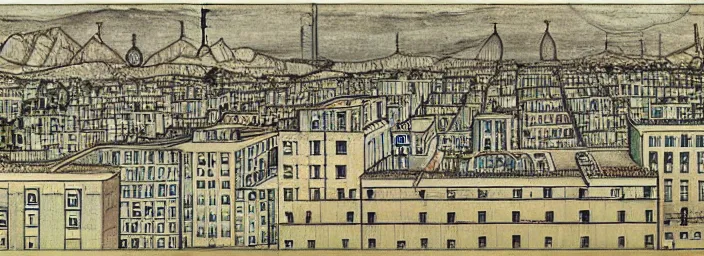 Image similar to scientific botanical drawing of the city of san francisco, by egon schiele