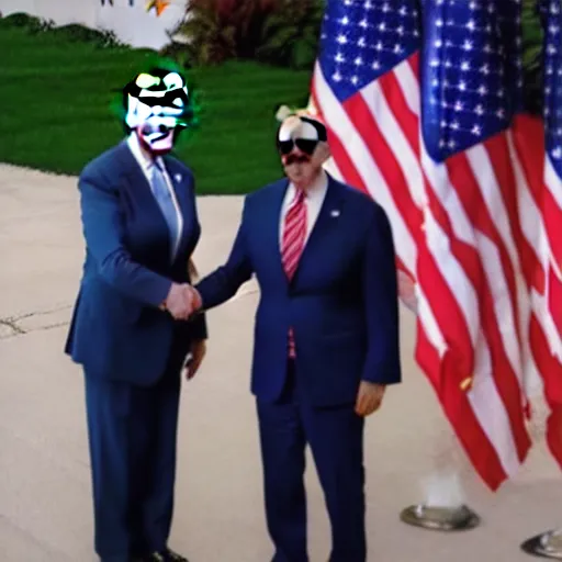 Image similar to Joe Biden shaking Maduro's Hand