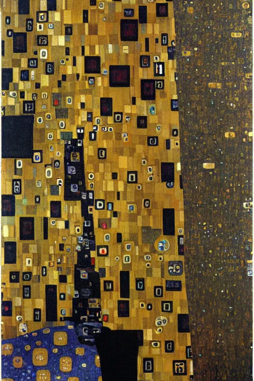 Image similar to Shanghai by Gustav Klimt