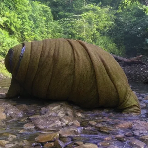 Image similar to giant tardigrade at a river