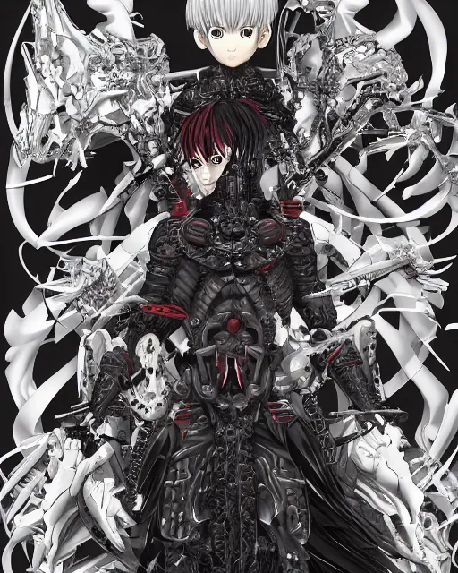 Image similar to god of death by Takeshi Obata 4k hyper detailed trending on artstation