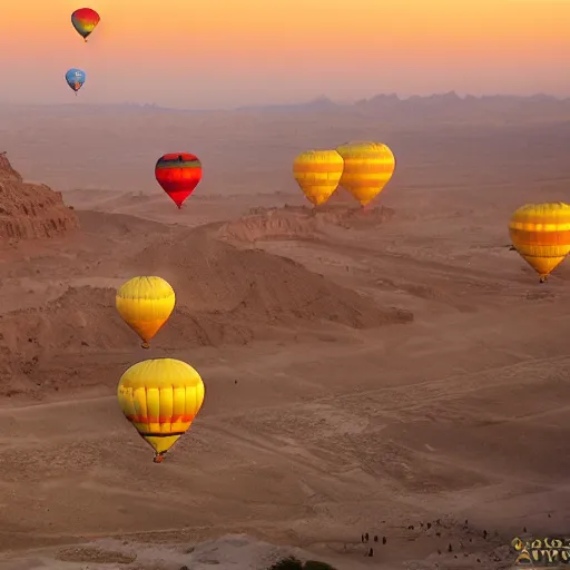 Image similar to hot balloons over the valley of the kings in egypt