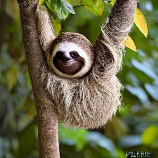 Prompt: little mr screaming sloth by richard hargreaves