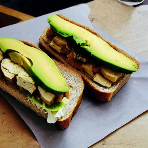 Image similar to sandwich with avocado and rosted tofu