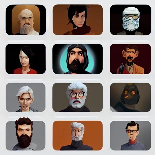 Image similar to face icon stylized minimalist george lucas, loftis, cory behance hd by jesper ejsing, by rhads, makoto shinkai and lois van baarle, ilya kuvshinov, rossdraws global illumination