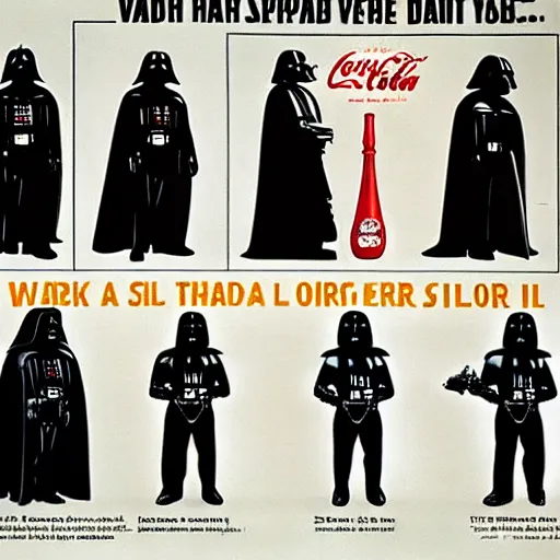 Image similar to darth vader advertising coca cola