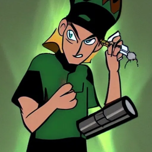 Prompt: a real photo of ben tennyson ( ben 1 0 ) smoking a cigarette