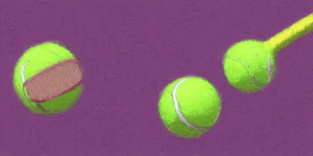 Prompt: tennis ball court, tennis court, purple, digital art, fantasy, magic, chalk, chalked, trending on artstation, ultra detailed, detailed, fine details, professional illustration by basil gogos