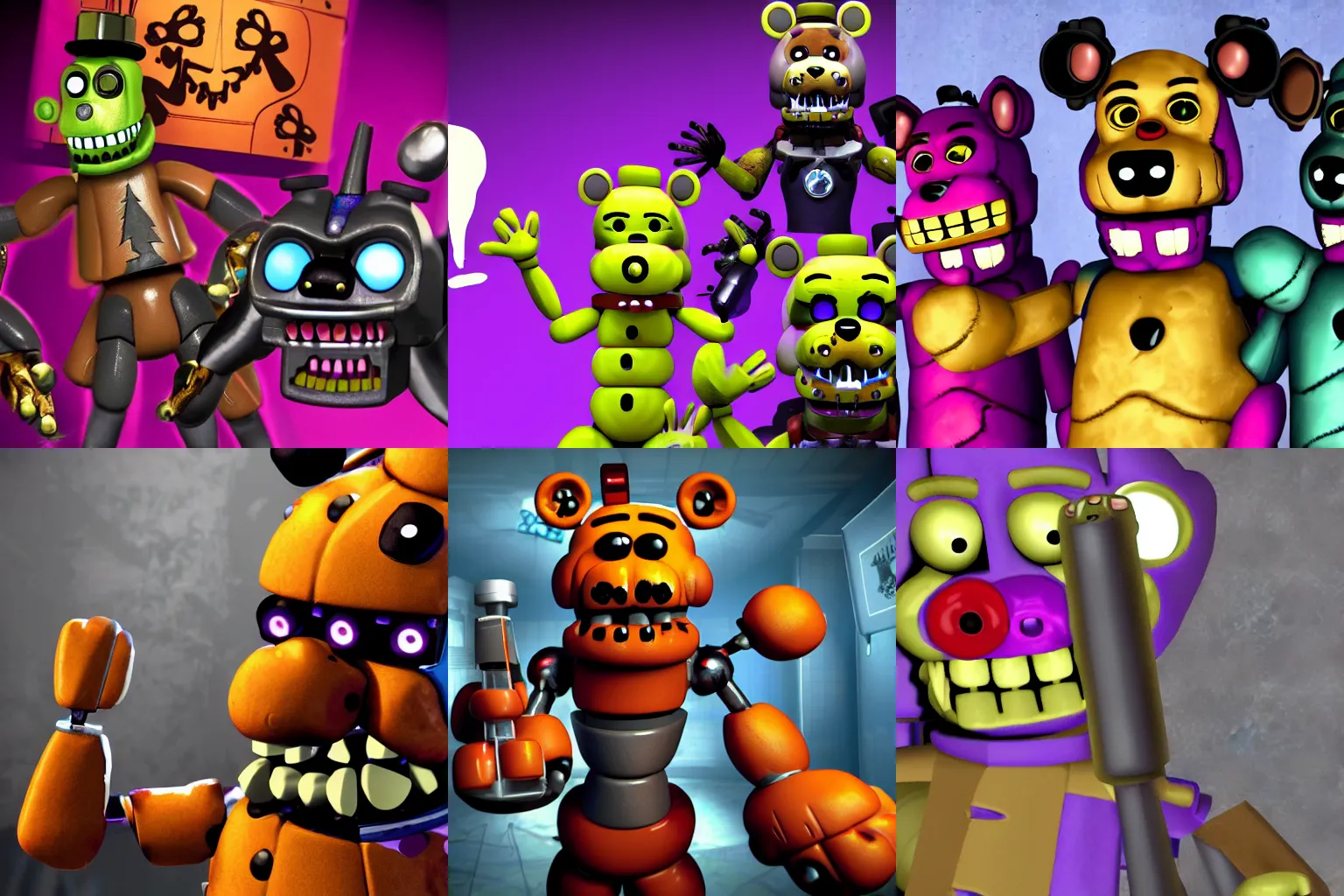 Prompt: five nights at freddys high detail