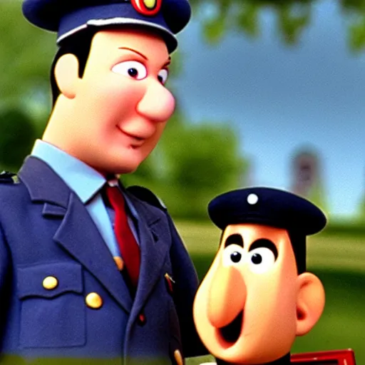 Image similar to herman goering in postman pat, bbc