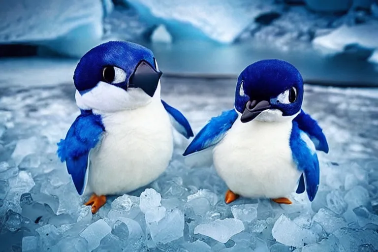 Prompt: real life piplup pokemon in icy antartica, cute!!!, heroic!!!, adorable!!!, playful!!!, chubby!!!, happy!!!, cheeky!!!, mischievous!!!, ultra realistic!!!, autumn, clear weather, golden hour, sharp focus