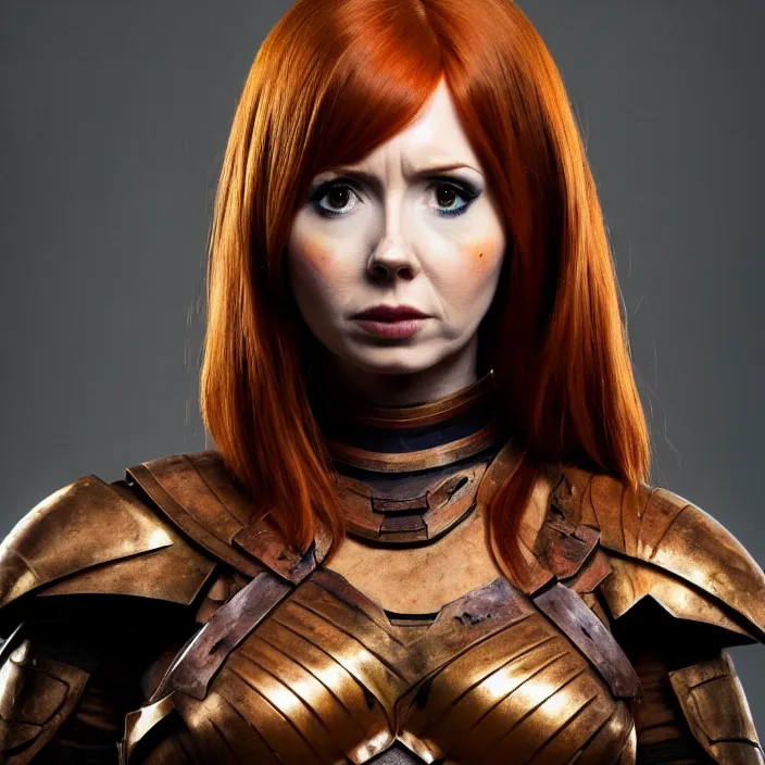 Image similar to full length photograph of a real-life karen gillan as a amazon warrior, Extremely detailed. 8k