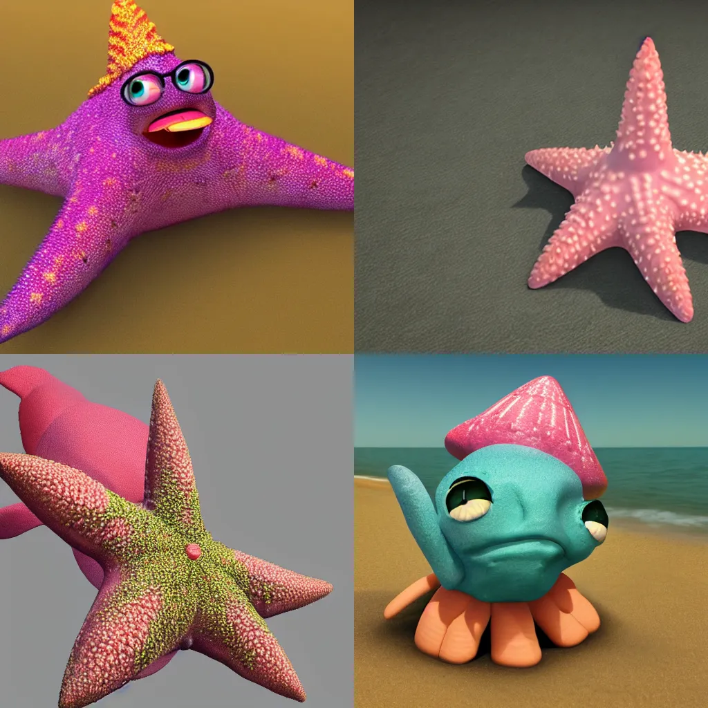 Prompt: photo realistic Patrick Star