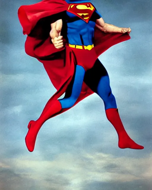 Prompt: Christoper Reeve’s Superman as Hal Jordan photographed in the style of Annie Leibovitz