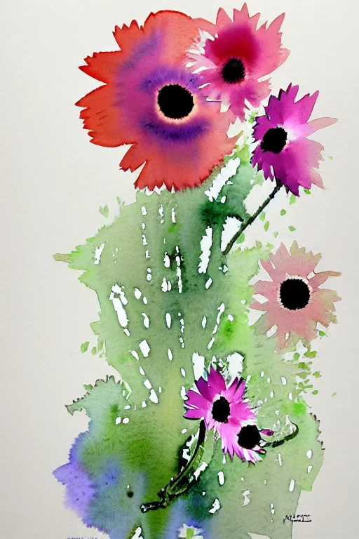 Image similar to ( ( ( ( ( ( ( ( ( ( ( ( loose watercolor flowers ) ) ) ) ) ) ) ) ) ) ) ) by prafull sawant and michał jasiewicz and eudes correia