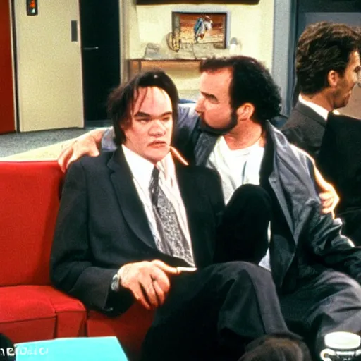 Image similar to quentin tarantino in the tv show seinfeld