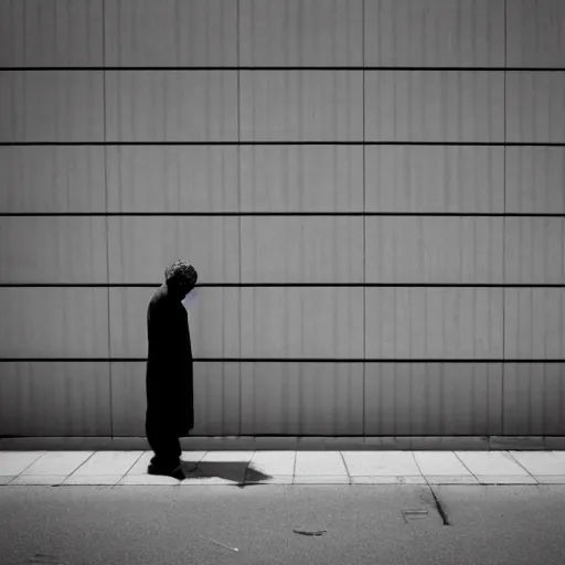 Prompt: lonely zombie by rupert vandervell