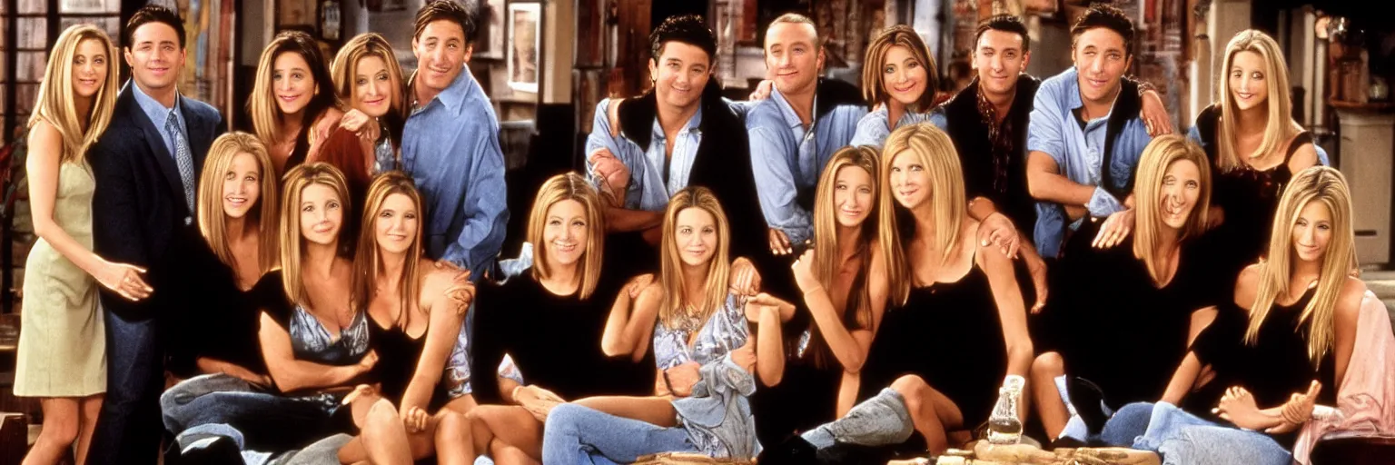 Prompt: the cast of friends