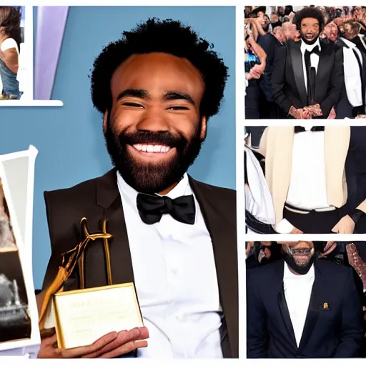 Prompt: donald glover's happiest moment in life