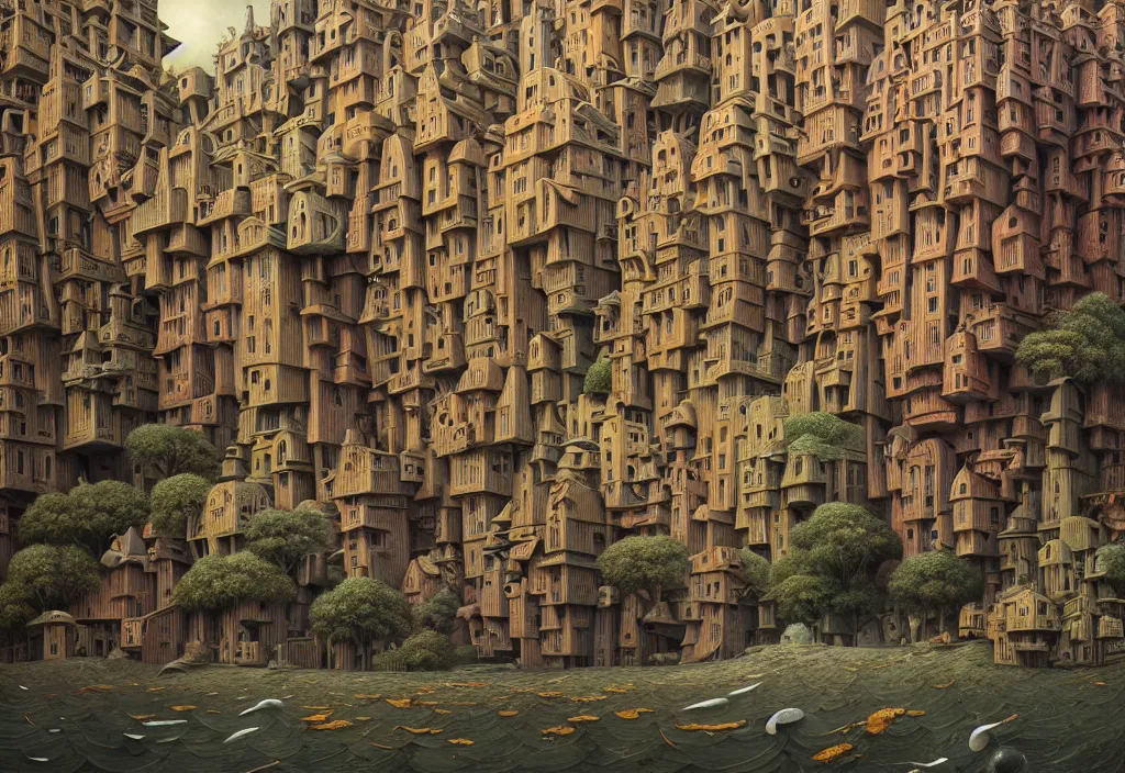 Image similar to hyper detailed 3d render like a Oil painting - a slow descent into madness, by Jacek Yerka, Mariusz Lewandowski, Houdini algorithmic generative render, Abstract brush strokes, Masterpiece, Edward Hopper and James Gilleard, Zdzislaw Beksinski, Mark Ryden, Wolfgang Lettl, hints of Yayoi Kasuma, octane render, 8k