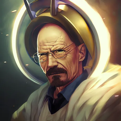 Prompt: anime portrait of walter white as an anime antagonist by Stanley Artgerm Lau, WLOP, Rossdraws, James Jean, Andrei Riabovitchev, Marc Simonetti, and Sakimichan, trending on artstation