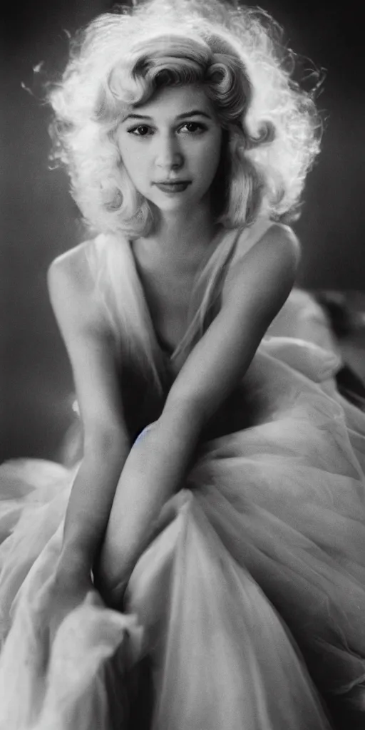 Image similar to Princess Peach, 35mm, f2.8, age, award-winning, candid portrait photo by annie leibovitz