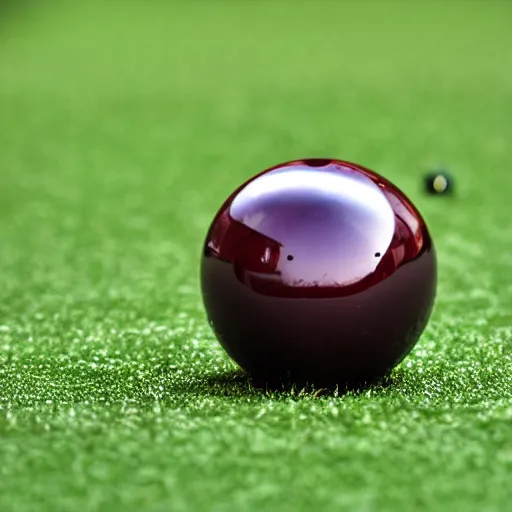 Image similar to a billiard ball on the green, trending on 500px