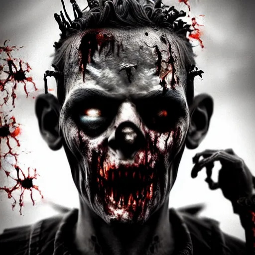 Prompt: creepy nightmare fuel zombie horde apocalypse, cinematic, cinematography, still, incredible detail, photorealistic, epic, horror, scary, terrifying, chilling, render, living dead, ghouls, monsters, vfx, cgi, render, movie poster art