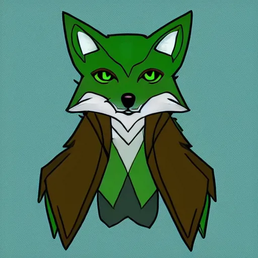 Prompt: a green colored fox as a league of legends champion, in the style of league of legends
