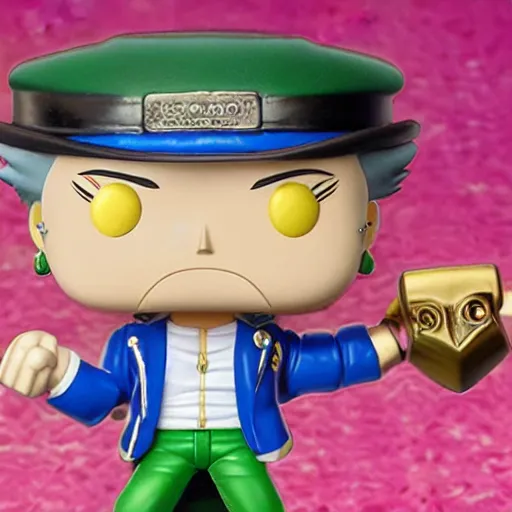 Image similar to jojos bizarre adventure, funko pop