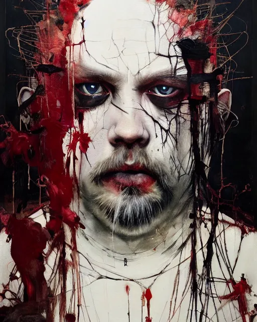 Prompt: the revenant, hauntingly surrealism, gothic, rich deep colours, painted by francis bacon, adrian ghenie, esao andrews, jenny saville, dark art james jean and petra cortright, part by gerhard richter, part by takato yamamoto. 8 k masterpiece.