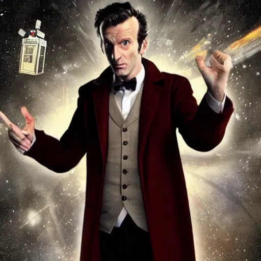 Image similar to image of 10th doctor from doctor who