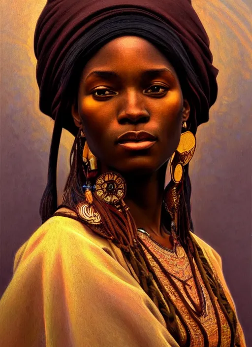 Prompt: oil portrait of ncuti gatwa, intricate, elegant, highly detailed, lighting, painting, artstation, smooth, illustration, art by greg rutowski and alphonse mucha