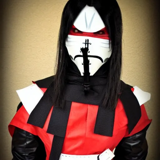 Image similar to Robot ninja pirate vampire cosplay